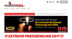 Desktop Screenshot of feuerzeuge24.ch